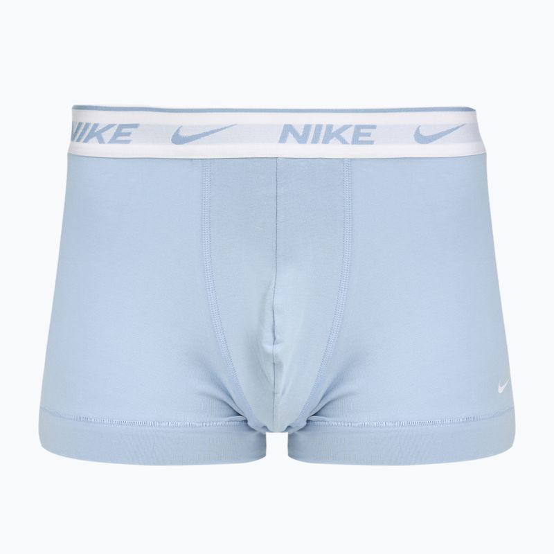Pánske boxerky Nike Everyday Cotton Stretch Trunk 3 pary light armry blue/blue force/white waistband 5