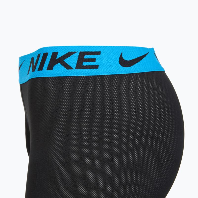 Pánske boxerky Nike Dri-FIT Cotton Trunk 3 pary black mint foam/blue hero/bright ceramic wb 3