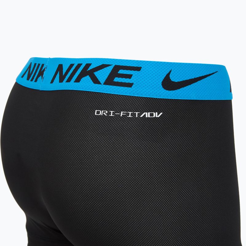 Pánske boxerky Nike Dri-FIT Cotton Trunk 3 pary black mint foam/blue hero/bright ceramic wb 4