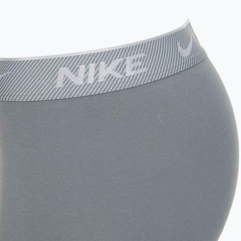 Pánske boxerky Nike Everyday Cotton Stretch Trunk 3 pary black/iron gry/cool grey high shine textured wb 6