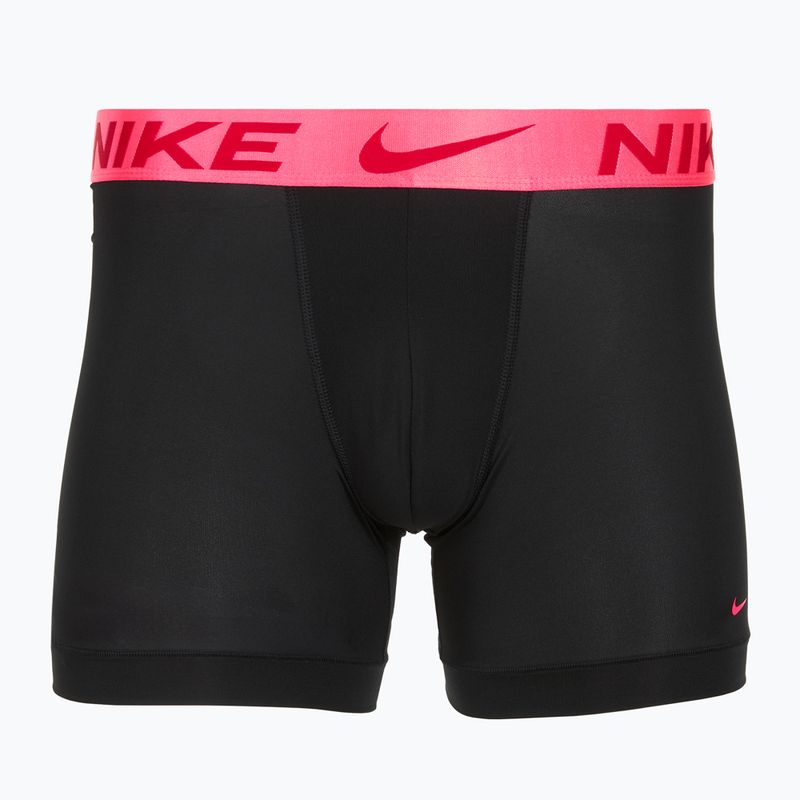 Pánske boxerky Nike Dri-Fit Essential Micro Boxer Brief 3 pary black hyper pink/uni red/black high shine wb 2