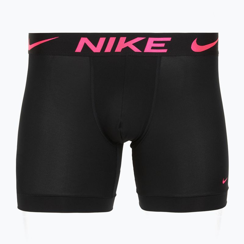 Pánske boxerky Nike Dri-Fit Essential Micro Boxer Brief 3 pary black hyper pink/uni red/black high shine wb 4