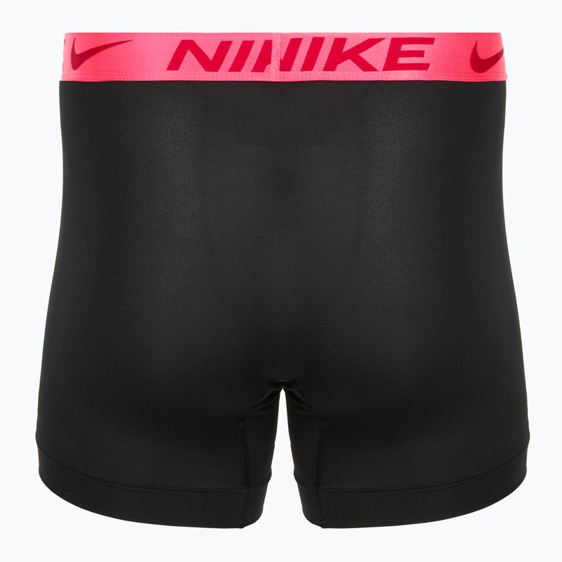 Pánske boxerky Nike Dri-Fit Essential Micro Boxer Brief 3 pary black hyper pink/uni red/black high shine wb 5