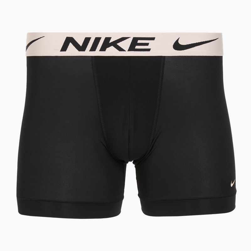 Pánske boxerky Nike Dri-Fit Essential Micro Boxer Brief 3 pary blk washed coral/olive aura/abrtract blue edge wb 2