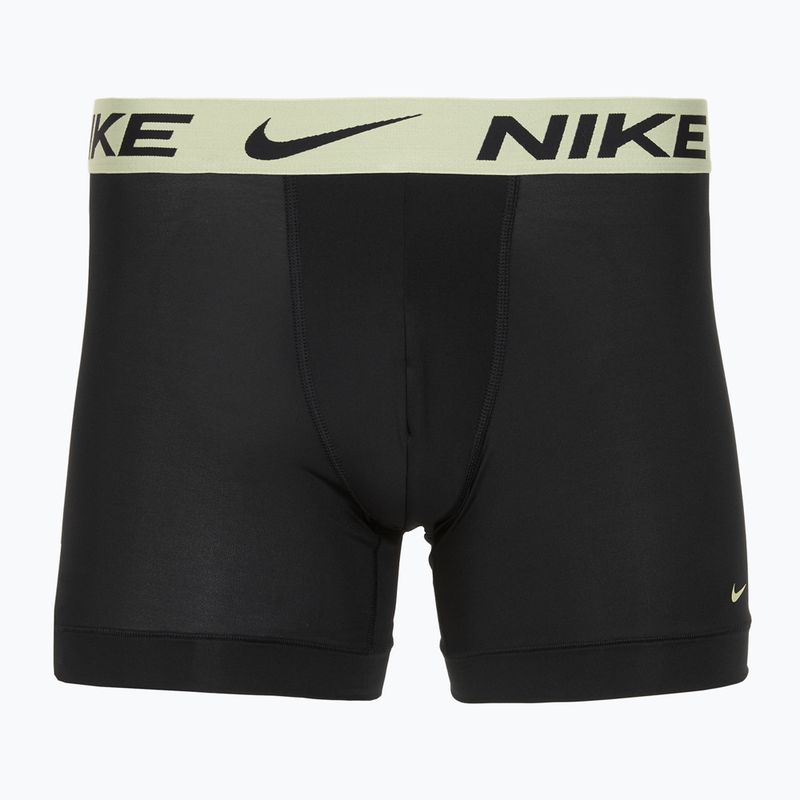 Pánske boxerky Nike Dri-Fit Essential Micro Boxer Brief 3 pary blk washed coral/olive aura/abrtract blue edge wb 3