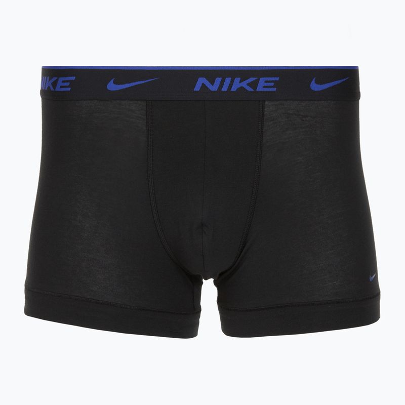 Pánske boxerky Nike Everyday Cotton Stretch Trunk 3 pary black lig crim/des och/deep night logo waistband 4