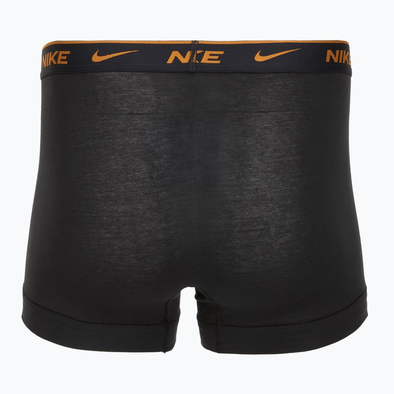 Pánske boxerky Nike Everyday Cotton Stretch Trunk 3 pary black lig crim/des och/deep night logo waistband 5