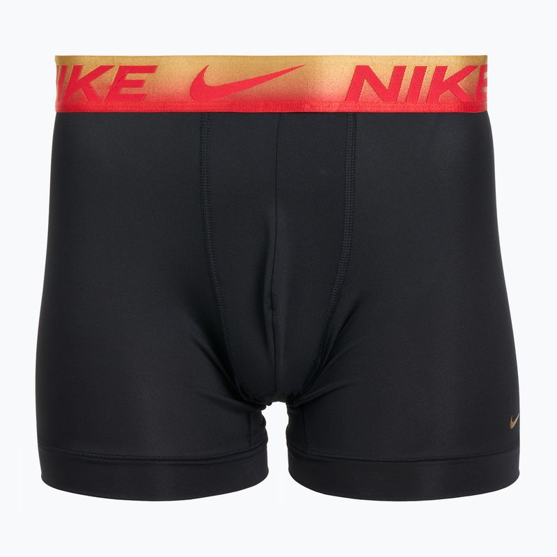 Pánske boxerky Nike Dri-Fit Essential Micro Boxer Brief 3 pary university red/black/black metallic grdient wb 3