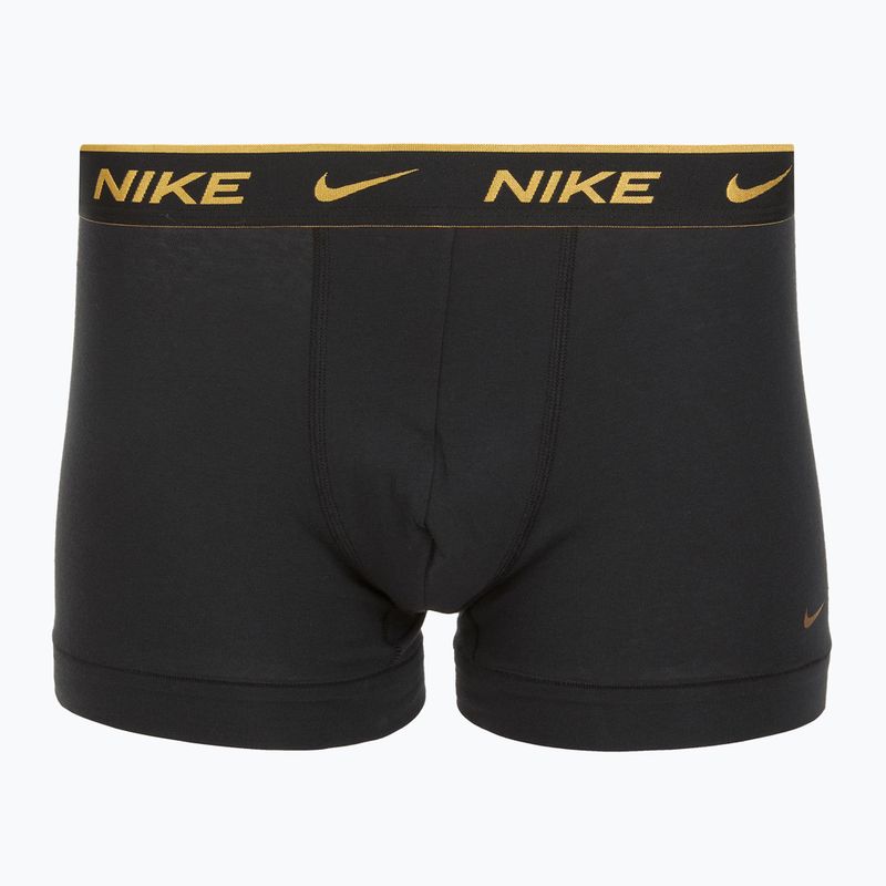 Pánske boxerky Nike Everyday Cotton Stretch Trunk 3 pary blk/university red/wheat gold/black high shine wb 4