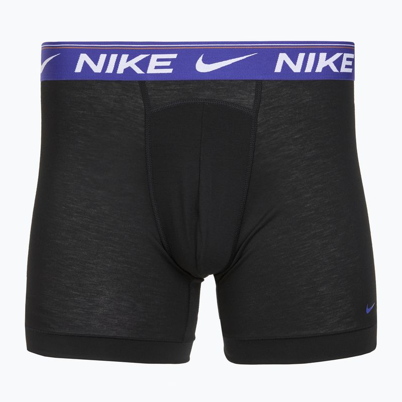 Pánske boxerky Nike Dri-FIT Ultra Comfort 3 pary black evrgreen aura/deep night/black waistband 3