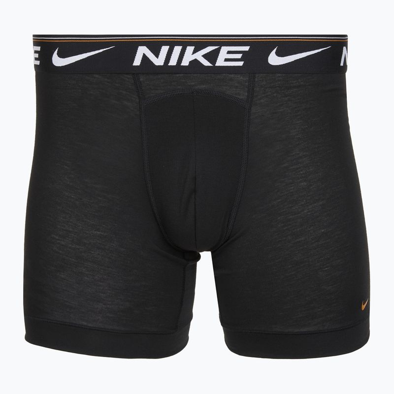 Pánske boxerky Nike Dri-FIT Ultra Comfort 3 pary black evrgreen aura/deep night/black waistband 4