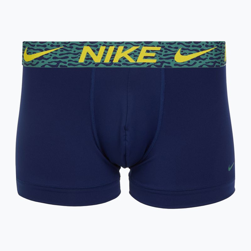 Pánske boxerky Nike Dri-Fit Essential Micro Trunk 3 pary blu void/lgh crim/brht citron/evergrn aura/abst wb 2
