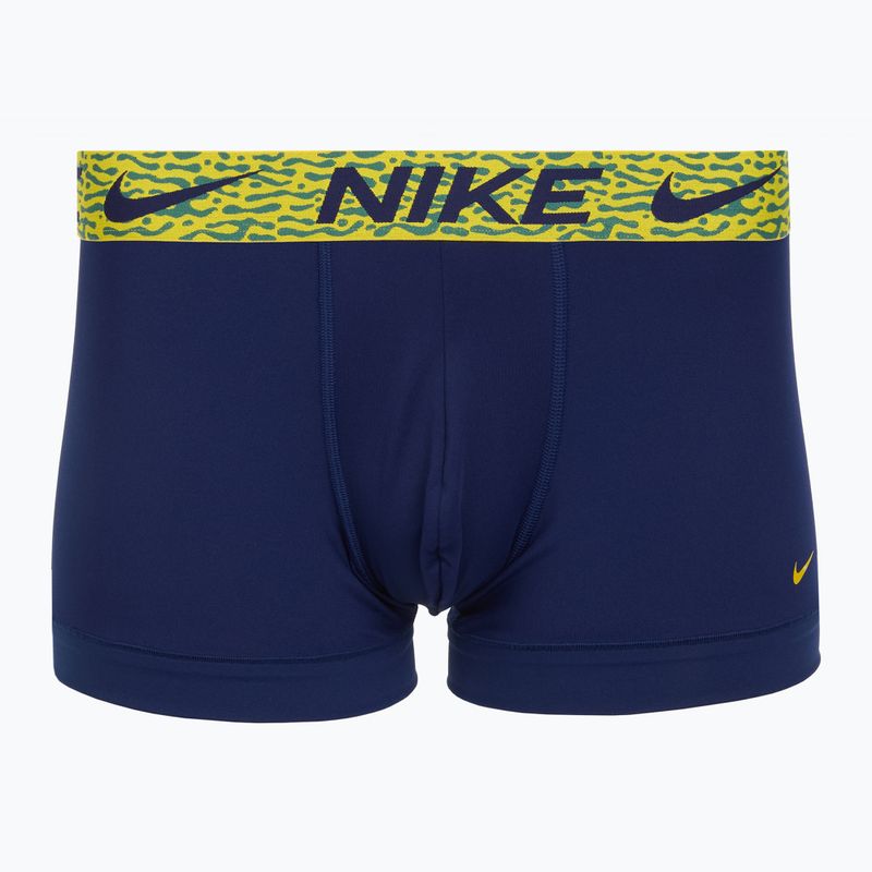 Pánske boxerky Nike Dri-Fit Essential Micro Trunk 3 pary blu void/lgh crim/brht citron/evergrn aura/abst wb 3