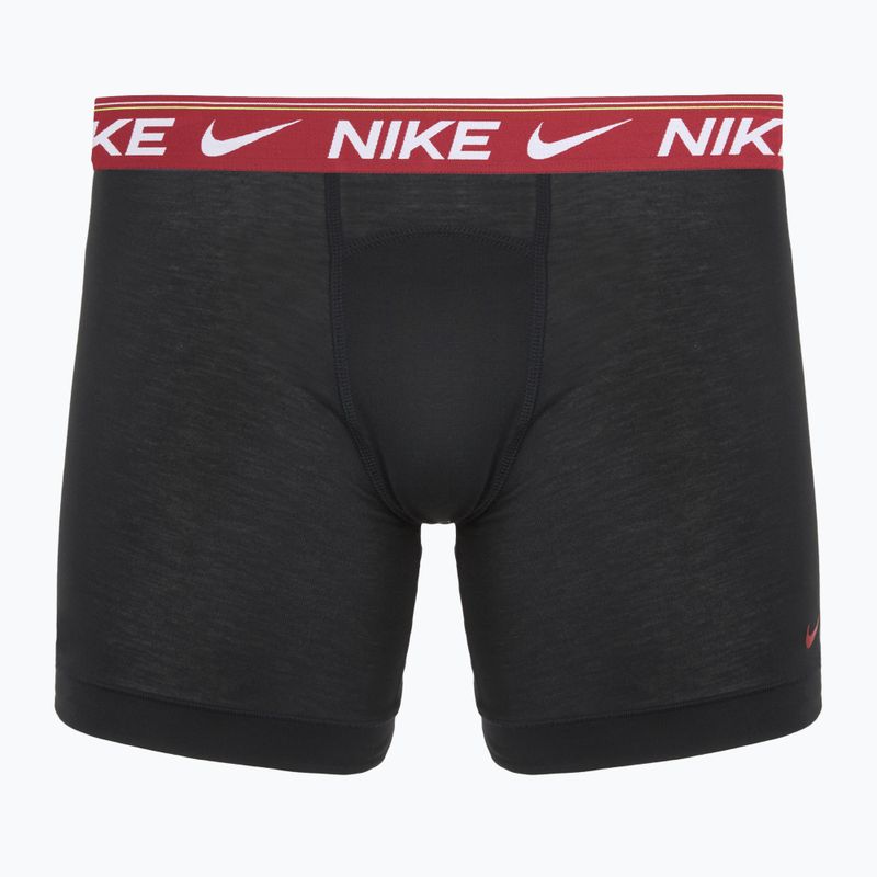 Pánske boxerky Nike Dri-FIT Ultra Comfort 3 pairs black/team crimson/dark raisin/black 2