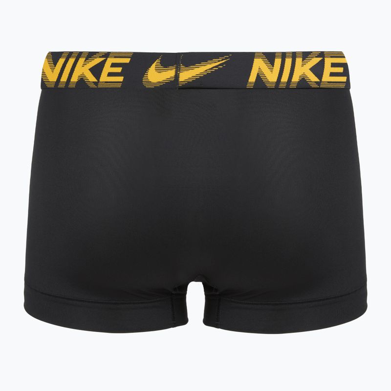 Pánske boxerky Nike Dri-Fit Essential Micro Trunk 3 pairs black/game royal/malachite/un gold/zoom wb 3