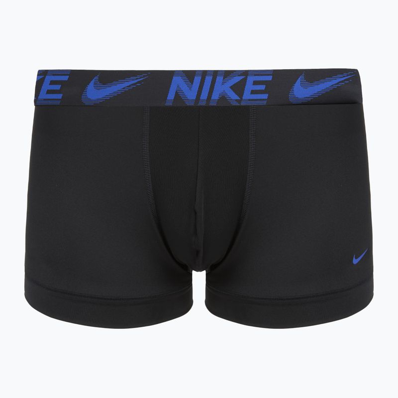 Pánske boxerky Nike Dri-Fit Essential Micro Trunk 3 pairs black/game royal/malachite/un gold/zoom wb 6