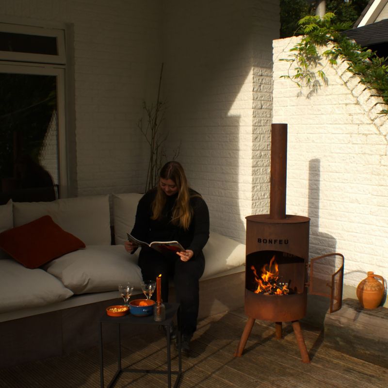 Záhradný krb BonFeu BonTon corten 3
