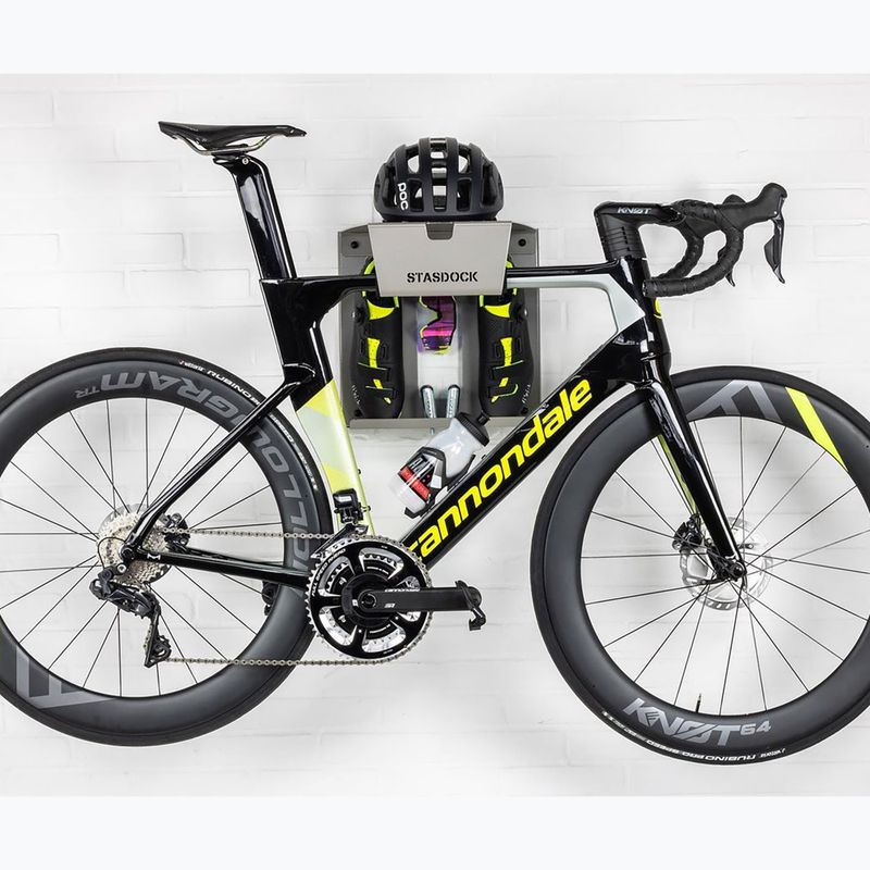 Vešiak na bicykel STASDOCK hlboký strieborný 3