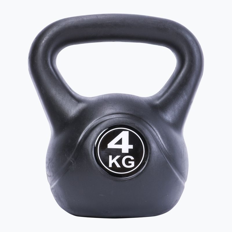 Kettlebell 4 kg Pure2Improve čierny P2I202080