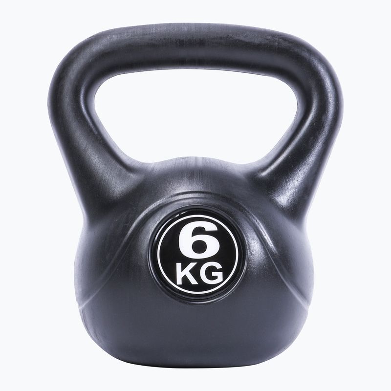 Kettlebell 6 kg Pure2Improve čierny P2I202090