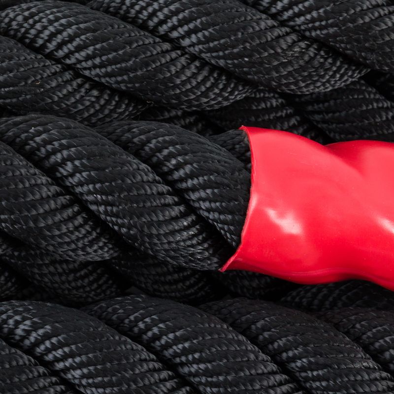 Pure2Improve Battle Rope tréningové lano čierne P2I200810 2