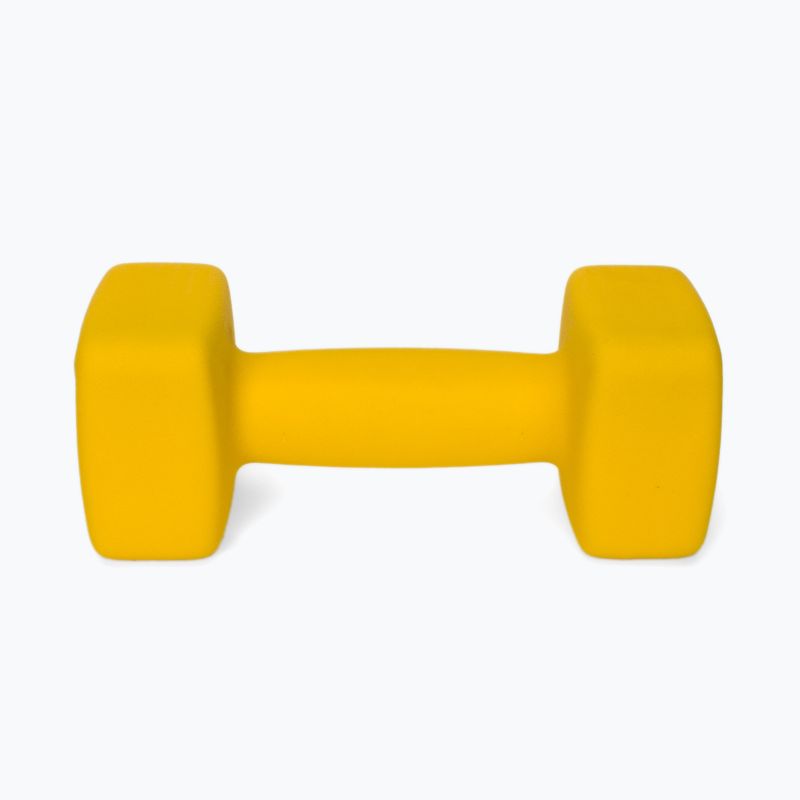 Neoprénová činka 5 kg Pure2Improve žltá P2I201430 4