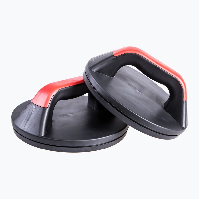 Pure2Improve Push-up Pro Set červené/čierne push-up rukoväte P2I202160