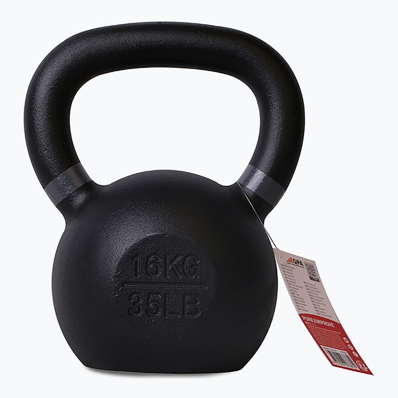 Kettlebell 16 kg Pure2Improve čierny P2I810110 3