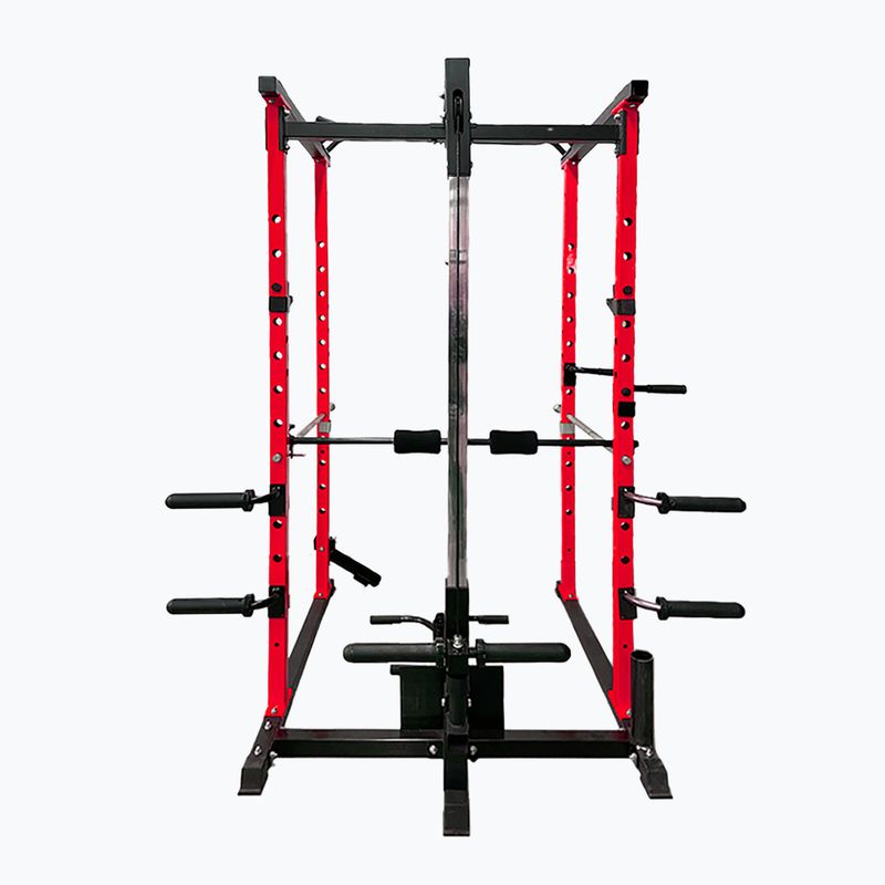 Tréningová klietka Pure2Improve Powerrack červeno-čierna P2I82 4