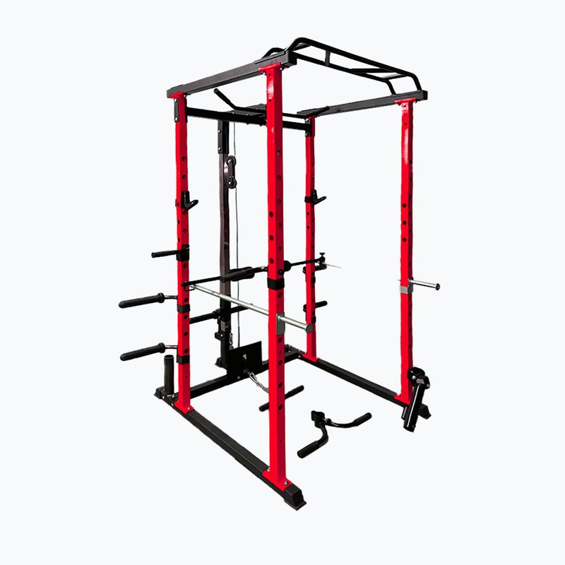 Tréningová klietka Pure2Improve Powerrack červeno-čierna P2I82 5