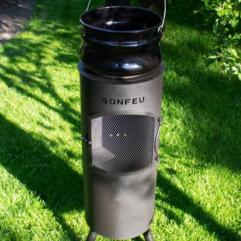 Záhradný krb BonFeu Bongiano LP black 4