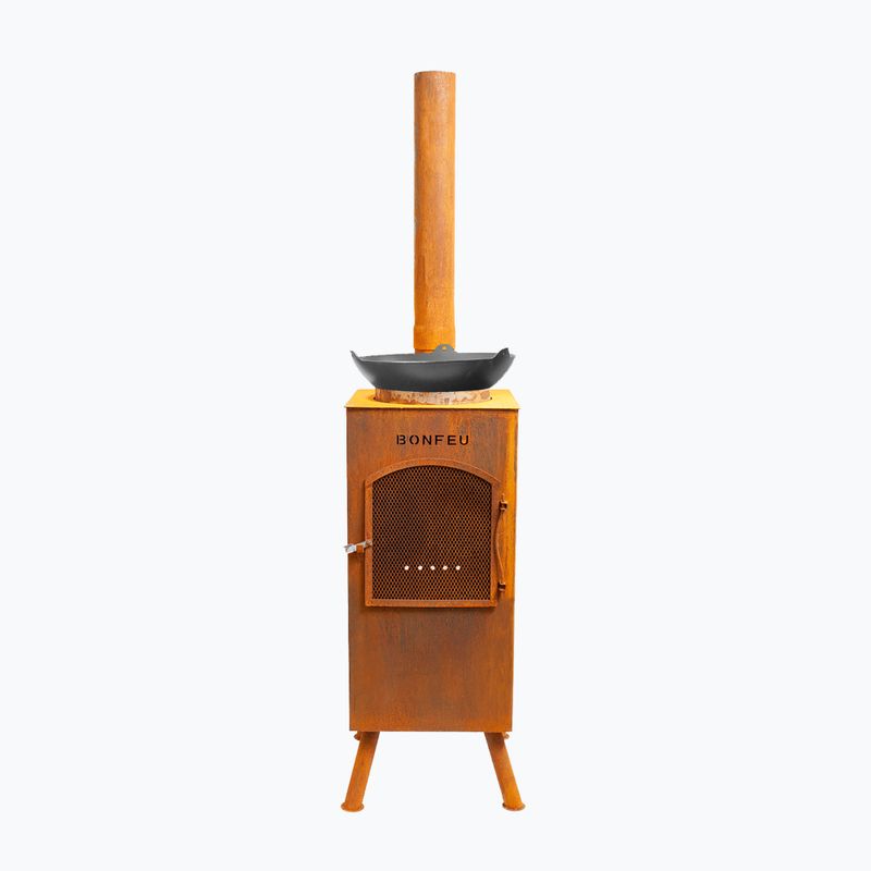 Záhradný krb BonFeu BonCarré corten 3