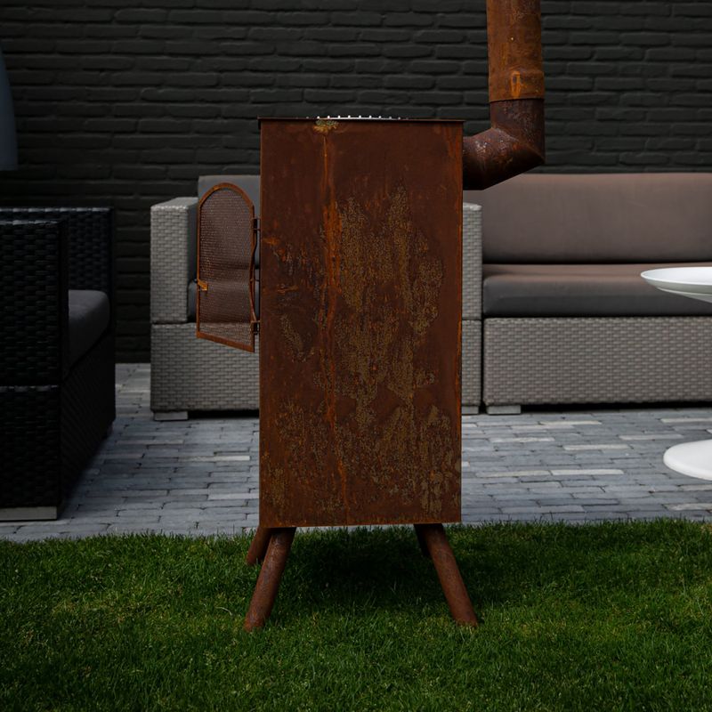 Záhradný krb BonFeu BonCarré corten 9