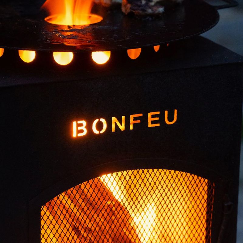 Záhradný krb BonFeu BonCarré corten 10