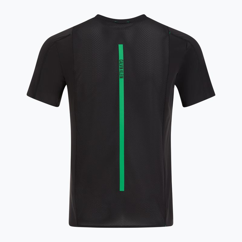 Pánske tričko Calvin Klein LVGMS5K188 Baselayer black/blosson green logo 2