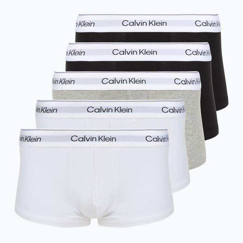 Pánske boxerky Calvin Klein LV00NB4390 Low Rise Trunk 5 párov black/white/white/black/white