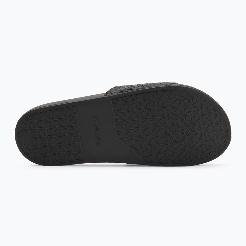 Pánske šľapky Calvin Klein HM0HM01968 Pool Slide Mono Triple Black 4