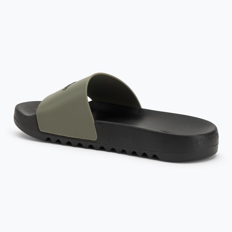 Pánske šľapky Calvin Klein HM0HM01063 Chuncky Pool Slide Rub Smokey Olive/Black 3