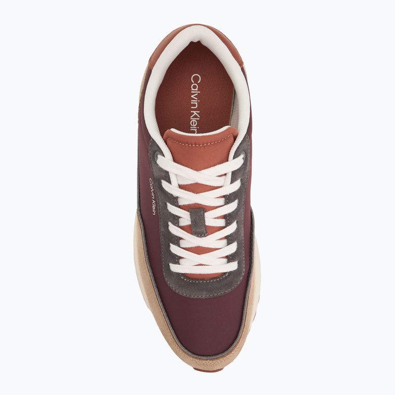 Pánske topánky Calvin Klein HM0HM01714 Low Top Lace Up Repreve Mix Silver Mink/Vineyard Wine 5