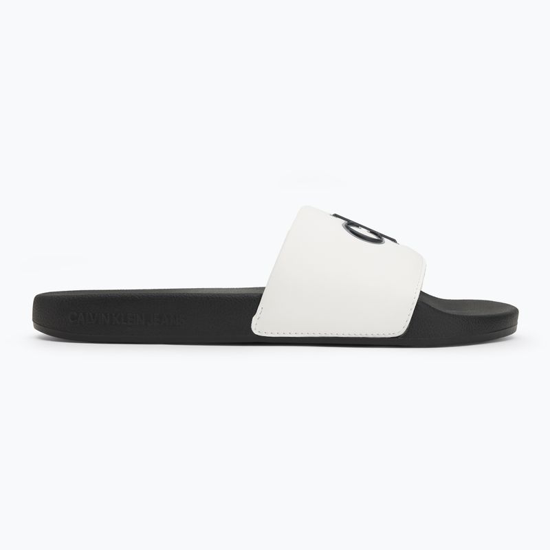 Pánske šľapky Calvin Klein YM0YM01281 Jelly Mono PU Bright White/Black 2