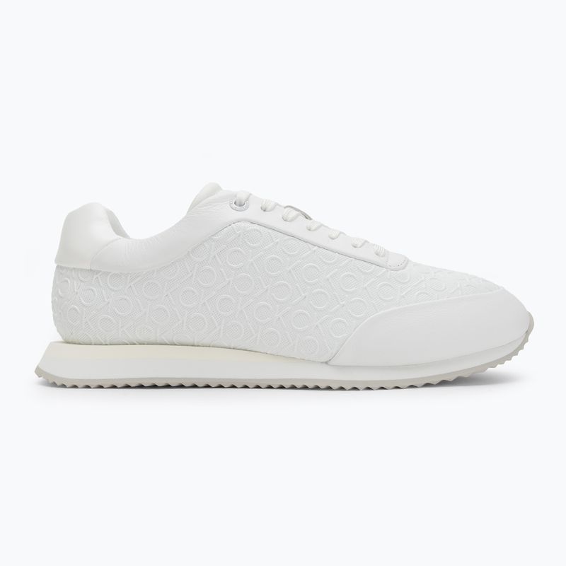 Dámske topánky Calvin Klein HW0HW02574 Runner Lace Up Mono Pu Triple Bright White 2