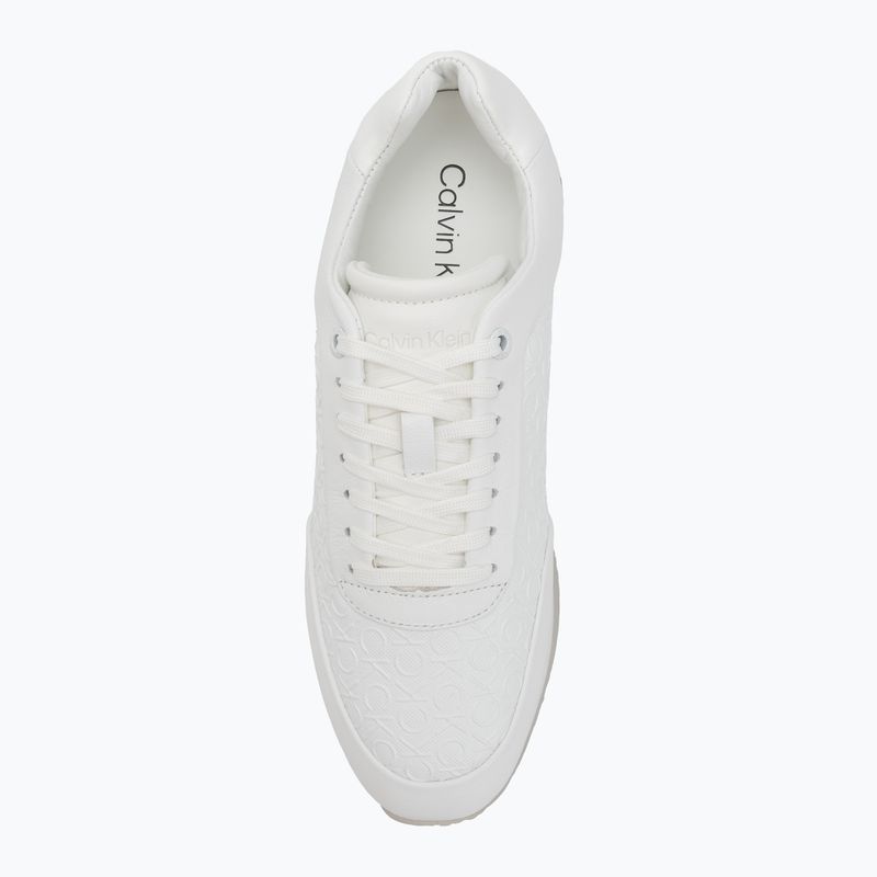 Dámske topánky Calvin Klein HW0HW02574 Runner Lace Up Mono Pu Triple Bright White 5