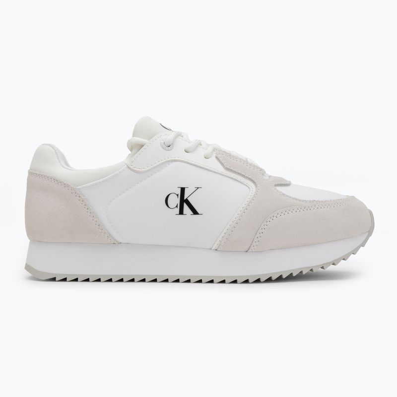 Dámske topánky Calvin Klein YW0YW01644 Runner Laceup Sock Mg Nylon Mix Bright White/Black 2