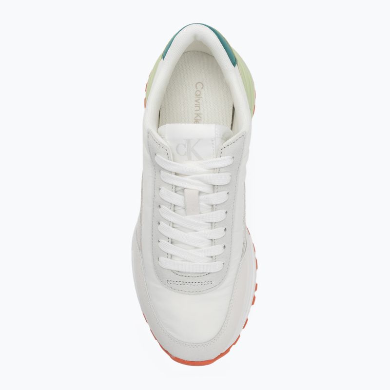 Dámske topánky Calvin Klein YW0YW01852 Hike Runner Mg Nylon Mix bright white/oyster mushwroom 5