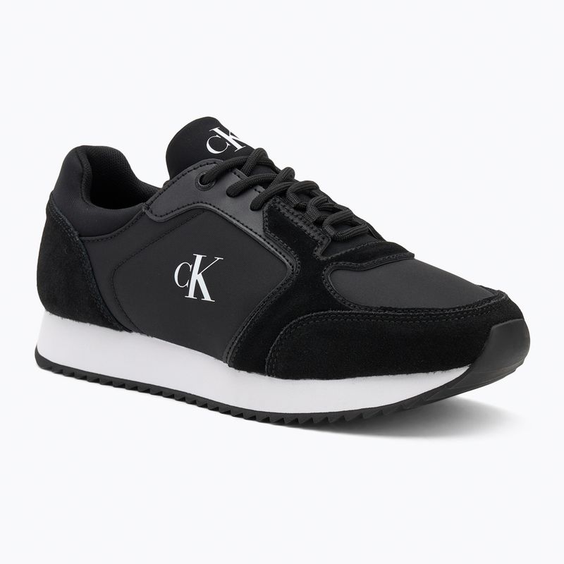 Dámske topánky Calvin Klein YW0YW01644 Runner Laceup Sock Mg Nylon Mix black