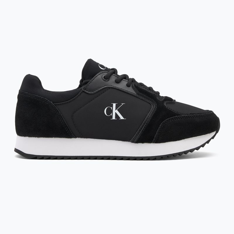 Dámske topánky Calvin Klein YW0YW01644 Runner Laceup Sock Mg Nylon Mix black 2