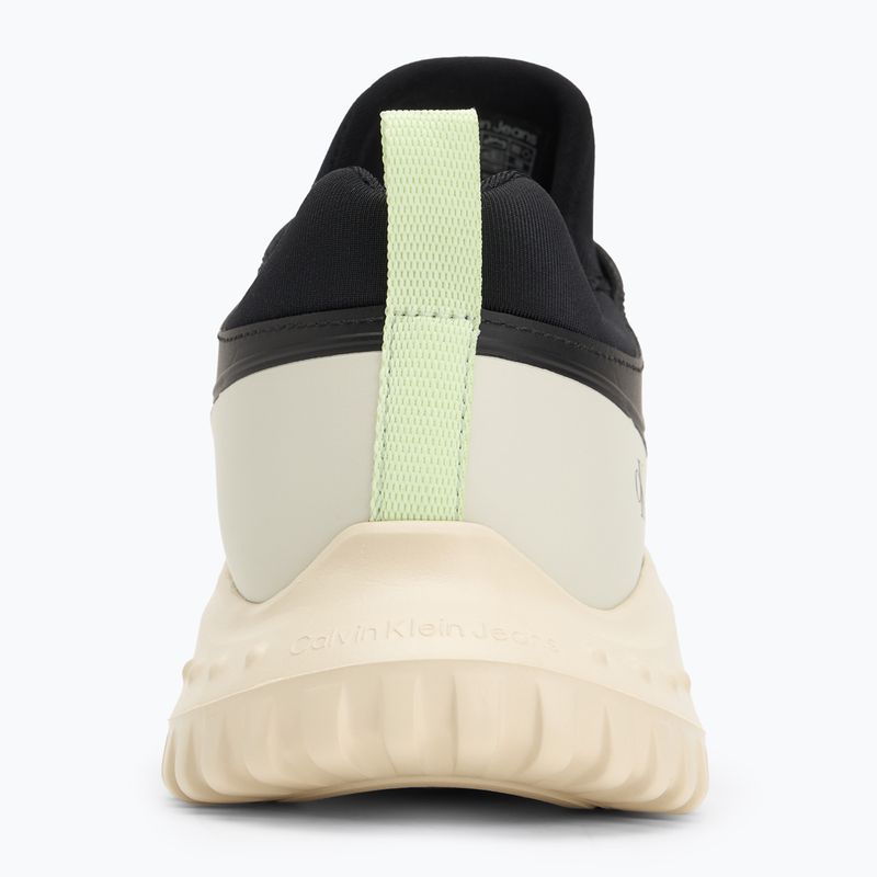 Dámske topánky Calvin Klein YW0YW01855 Eva Runner Sock Mg Tech Mix black/pistachio/white jade 6