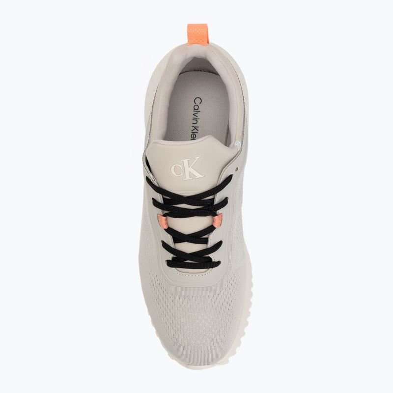 Dámske topánky Calvin Klein YW0YW01855 Eva Runner Sock Mg Tech Mix monstruck/creamy white/orange 5