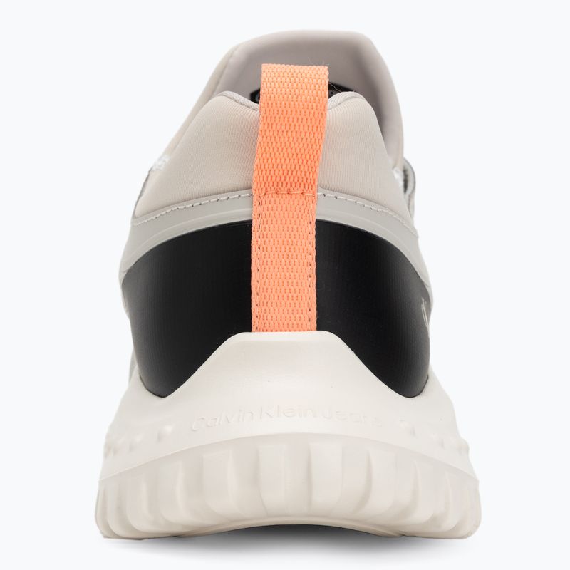Dámske topánky Calvin Klein YW0YW01855 Eva Runner Sock Mg Tech Mix monstruck/creamy white/orange 6
