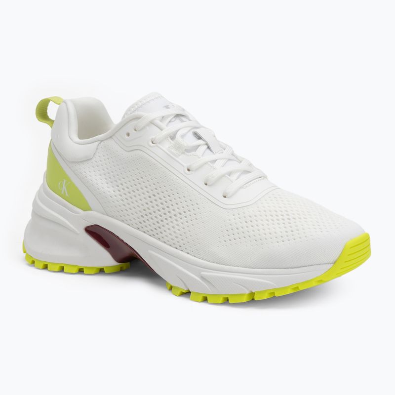 Dámske topánky Calvin Klein YW0YW01856 Hike Runner Mg Tech Knit bright white wild lime/andora